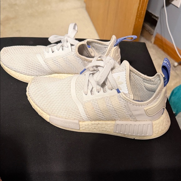 adidas Shoes - Adidas Women's Cream and Blue Athletic Shoes